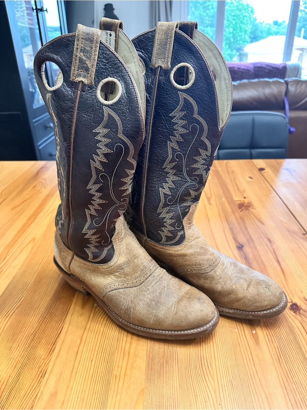 BRAHMA | Buckaroos rawhide cowboy boots - Picture 1 of 5